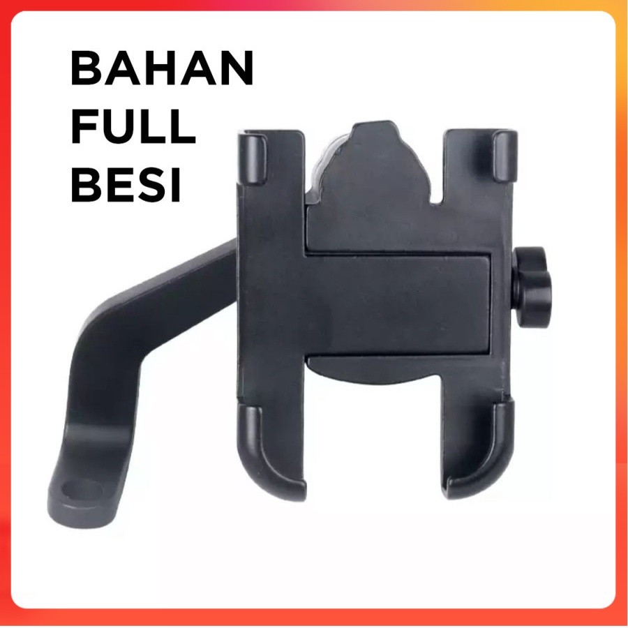 Holder HP Motor Besi di Spion Motor/ Stand Holder HP Motor Besi C2