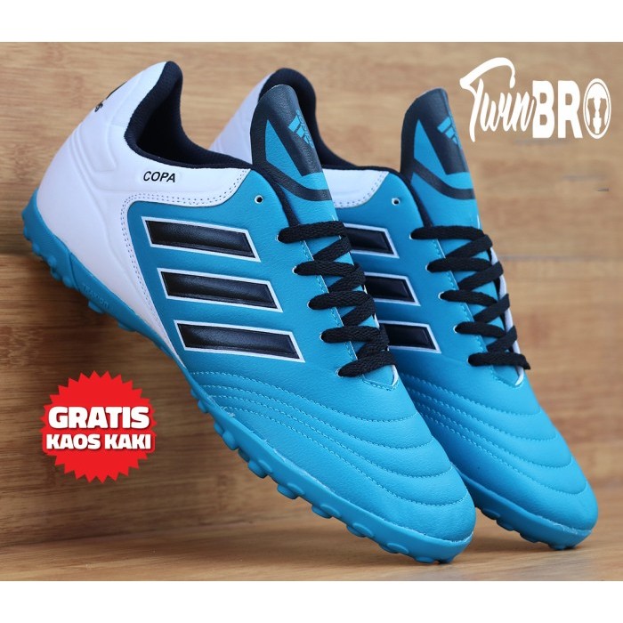 ✨TERLARIS  -Sepatu futsal adidas copa terlaris - Hitam, 43