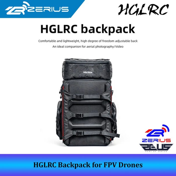 HGLRC Backpack for FPV Drones Pilot, Tas Punggung FPV Drone - Backpack Only
