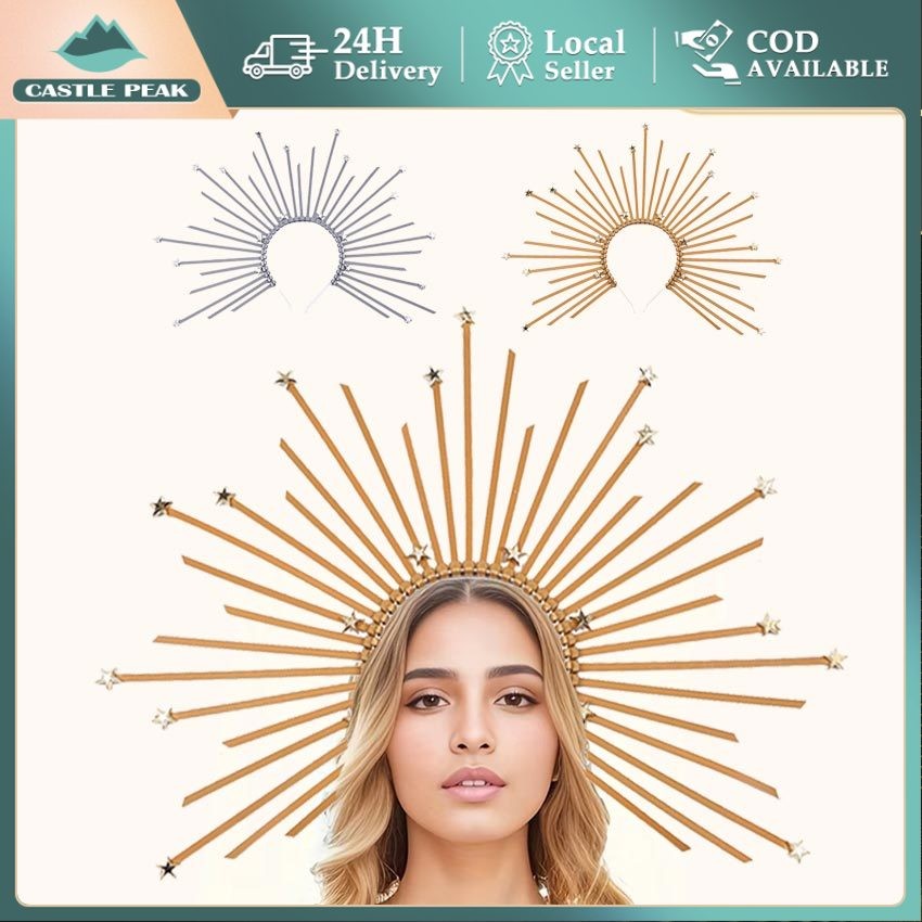 Bando Halo Angel Malaikat Aesthetics Gold Emas perak | Crown Malaikat Angel Cosplay | Headband Banda