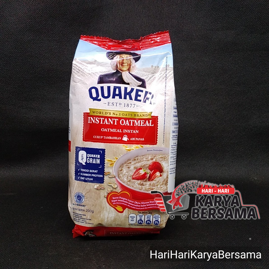 

QUAKER INSTANT OATMEAL POUCH 200GR