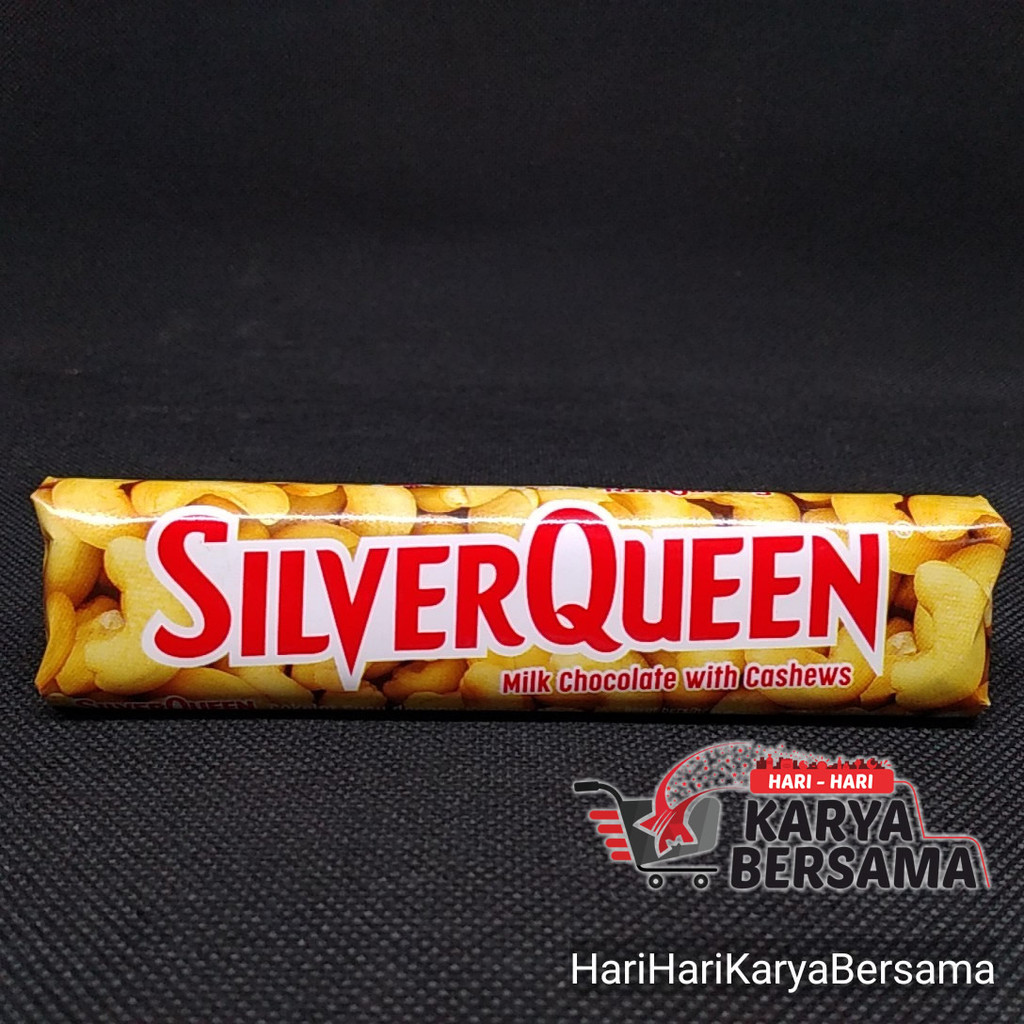 

MAKANAN RINGAN COKLAT SILVER QUEEN MILK CHOCOLATE WITH CASHEWS 25GR