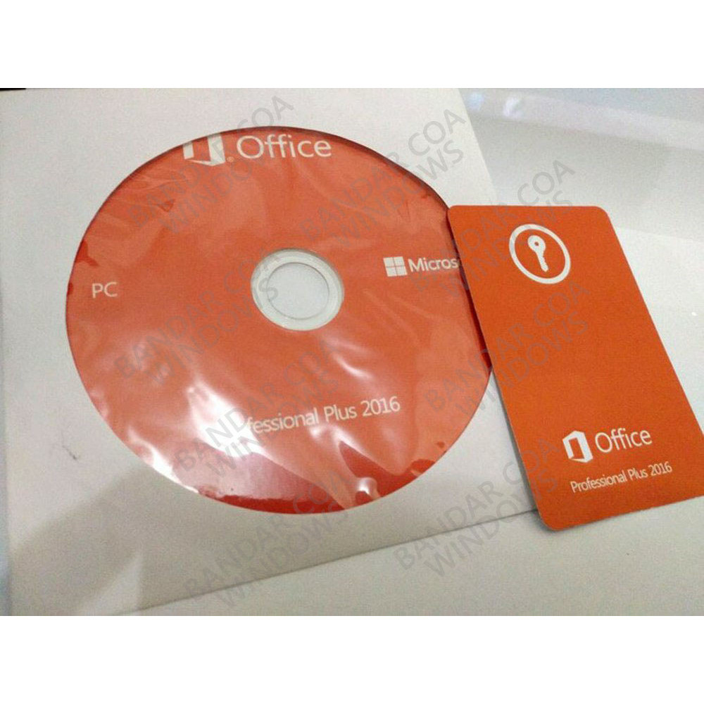 Product Key Card- Office 2016 Pro Plus. Original COA Key Card