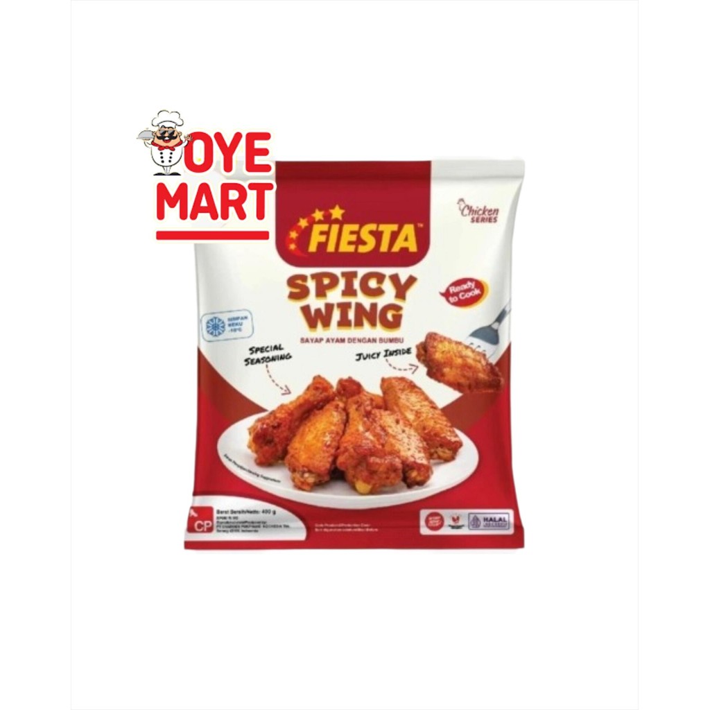 

FIESTA CHICKEN SPICY WING 400G / SAYAP AYAM BERBUMBU