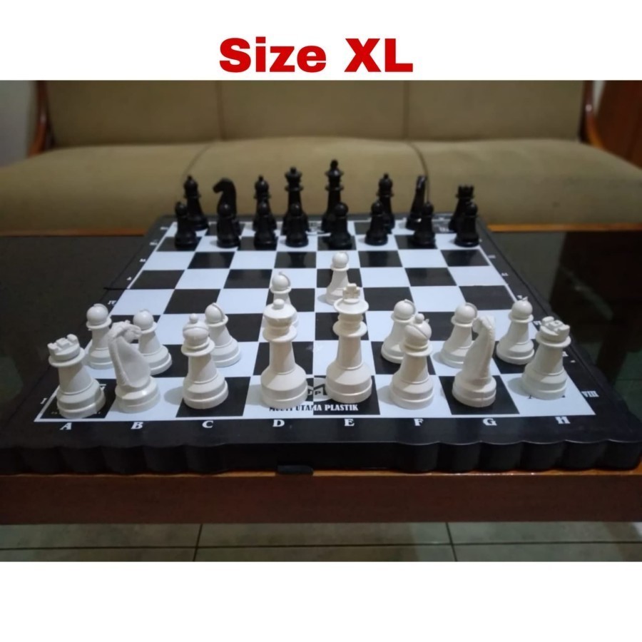 Papan Catur Plastik Ukuran Besar Xl - Chess Board Games