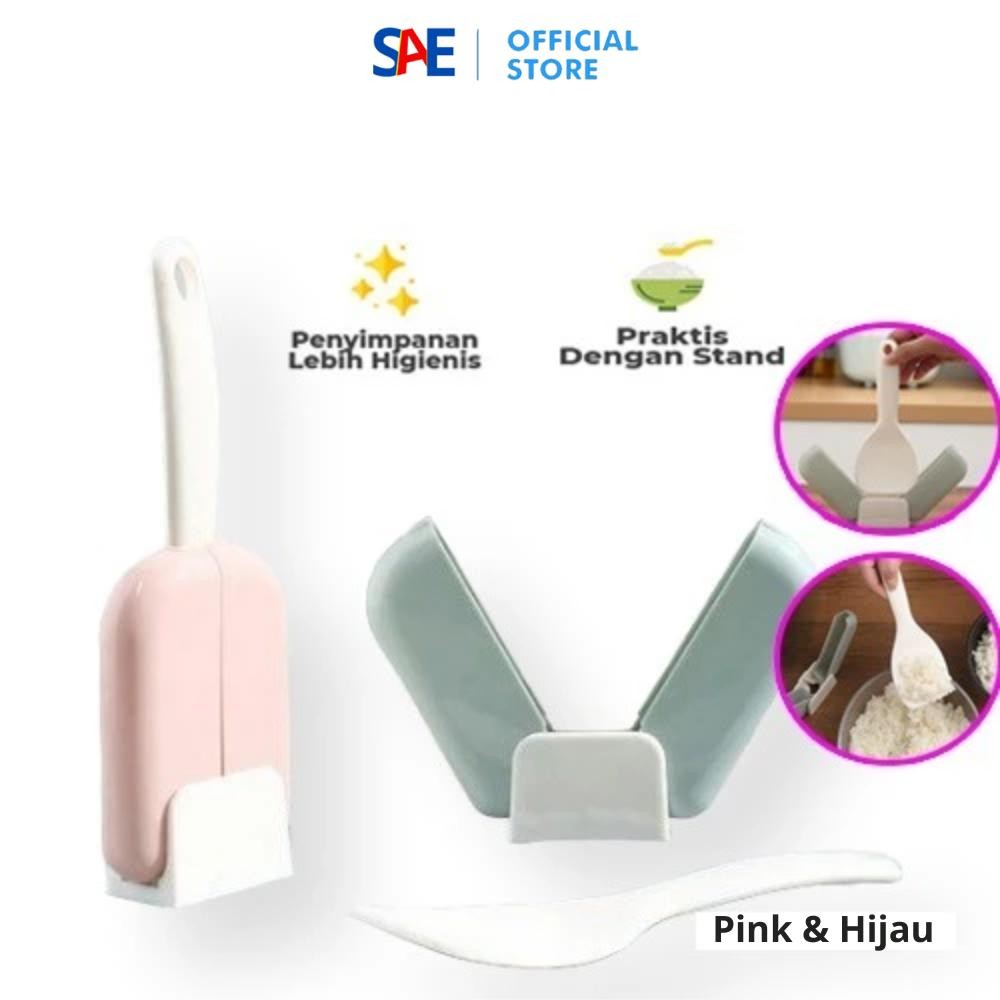 SAEID - Tempat Centong Nasi Otomatis / Centong Nasi Otomatis / Centong Nasi Ajaib / Sendok Nasi Otom
