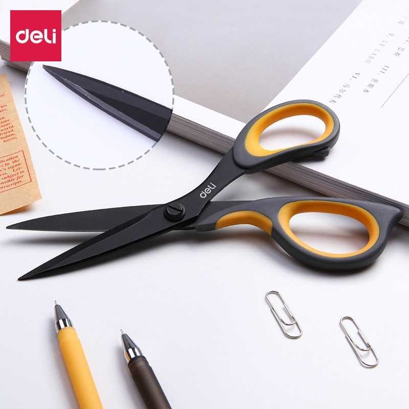 

ALHQSTR Deli Gunting Kertas Bahan Jahit Multifungsi Stainless Steel 17.5cm - 6027‼️COD‼️