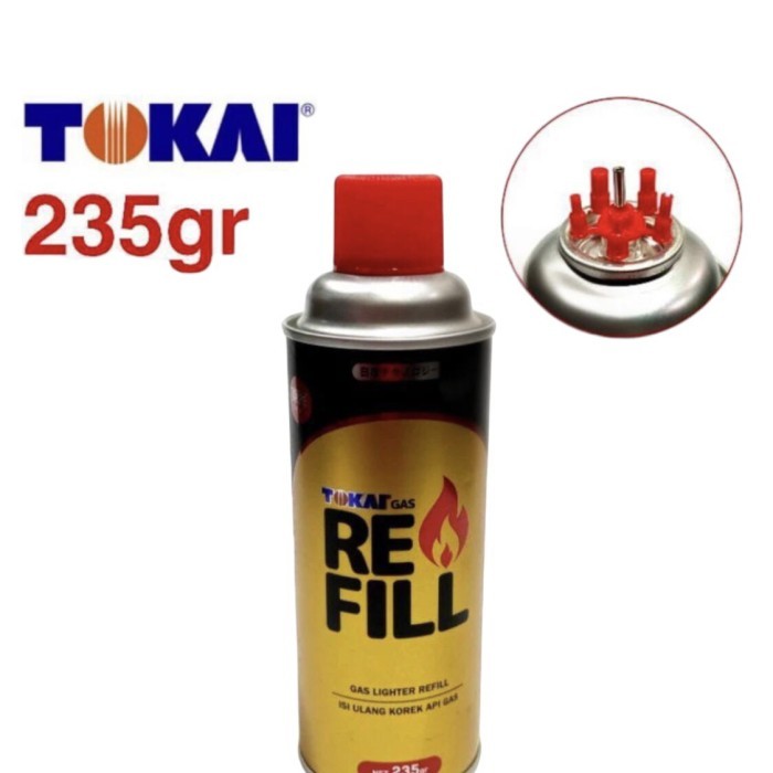 Gas Tokai Refill isi Ulang Korek Mancis pemantik Gas Refill Ukuran Besar 235 Gram1