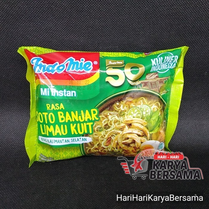 

MIE INSTANT INDOMIE RASA SOTO BANJAR LIMAU KUIT 75GR