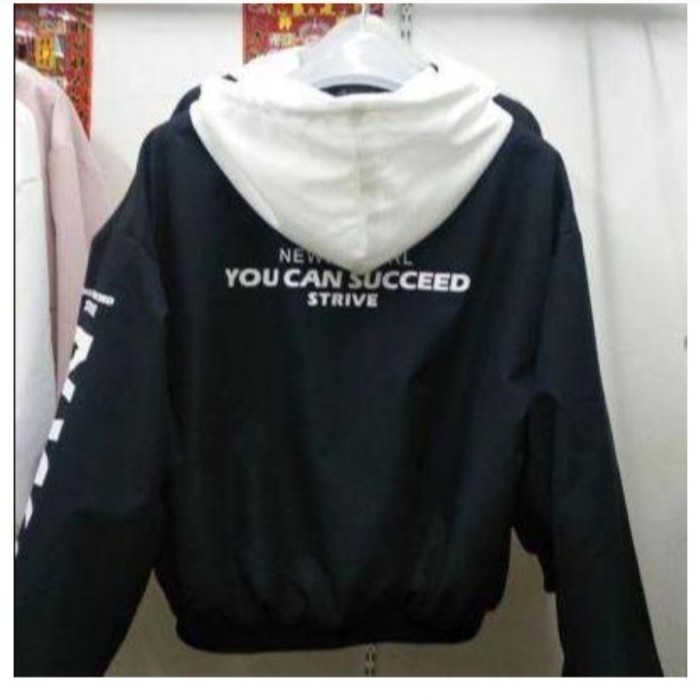 Jaket Hoodie Parasut Running Sepeda Waterproof pria Wanita IMPORT - Putih