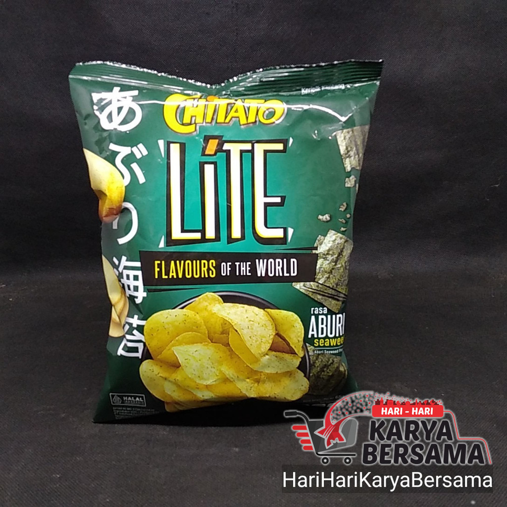 

MAKANAN RINGAN SNACK CHITATO LITE RASA ABURI SEAWEED 65GR