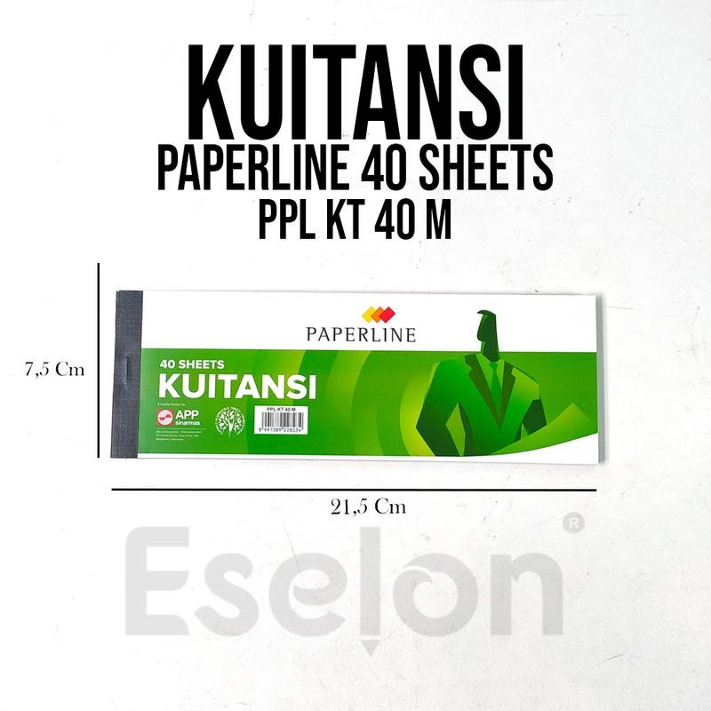 

KT 40 (40 LEMBAR ) Kwitansi Paperline Kecil KT40M isi 40 Lembar / Buku kuitansi Paperline KECIL KT40M
