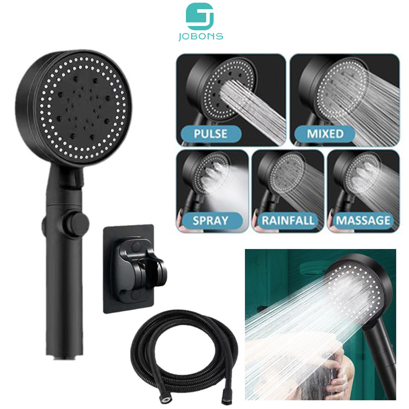 Shower Kamar Mandi Hitam Kepala Shower Mandi Hitam Premium Shower Head Set