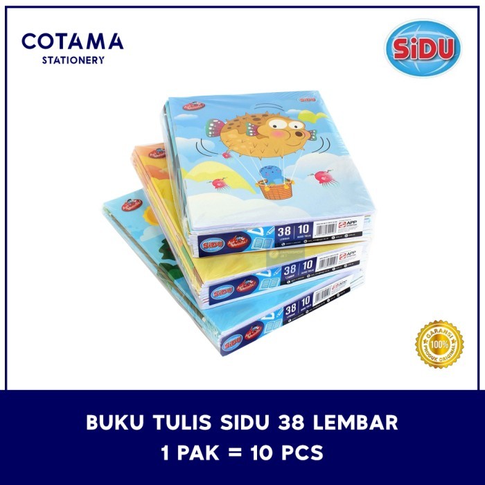 

BH01 Buku Tulis Sinar Dunia / SIDU 38 lembar - 1 pack isi 10 buku
