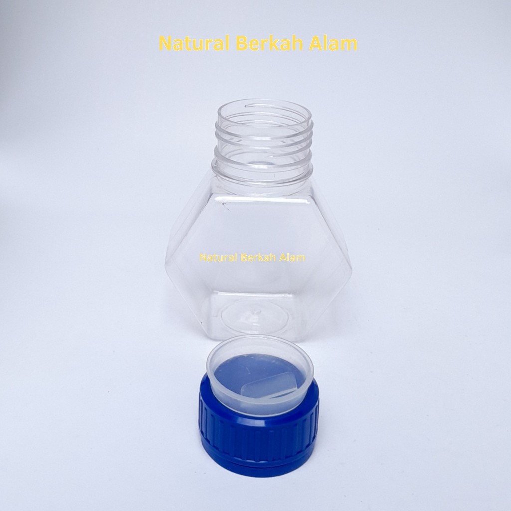 Botol Madu 250 ml Segienam Nat / Botol Plastik 250 ml Segienam Natural