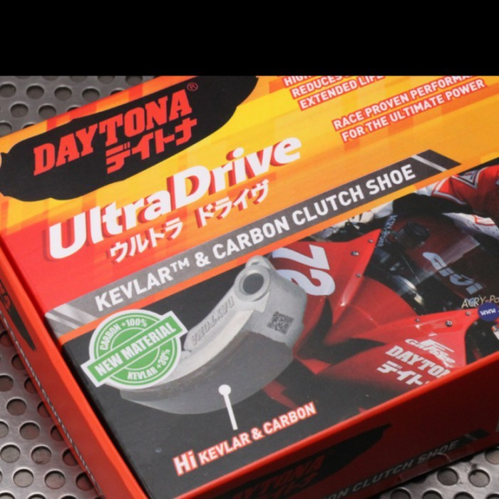 Kampas Ganda Xmax Daytona New Hi-Carbon&Kevlar Ultra Drive Kevlar Clutch Shoe, 5 pcs/set XMAX 250-50