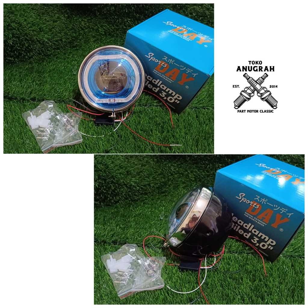 Daymaker Biled CB125 Lampu Biled set Batok CB125 Hitam Import Day