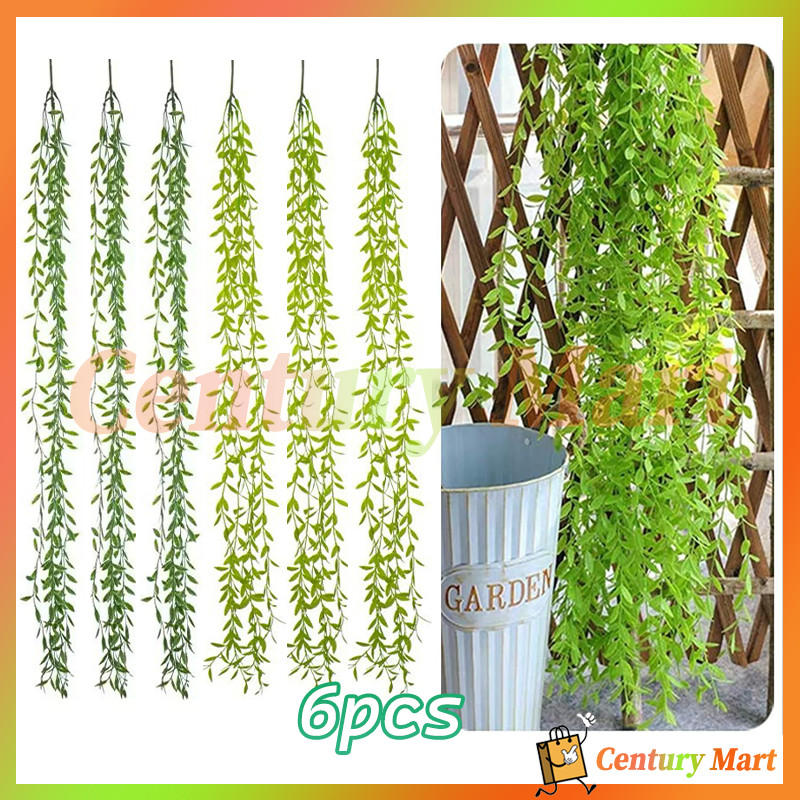 Daun Gantung Plastik / Bunga Plastik / Bunga Palsu Dekorasi Artificial Rambat Urai Gantung