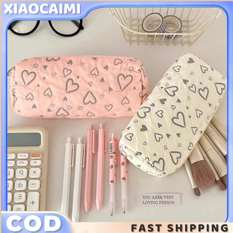 

【Mi·Ready】Tas Pensil Kosmetik/ Pouch Makeup Kecil/Pencil Case Korean Style / Brush Pouch / Skincare Pouch / Kotak Pensil Aesthetic Cotton