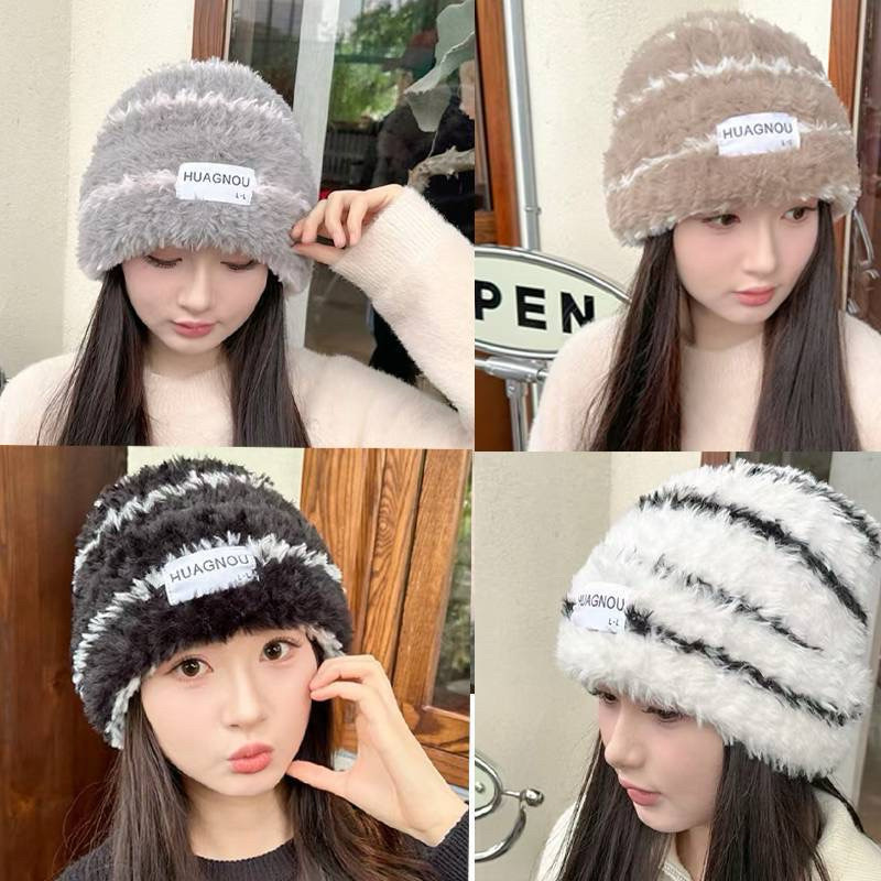 KKD Topi Bucket Bulu Wanita Winter Thermal Topi Musin Dingin Korea Snow Bucket