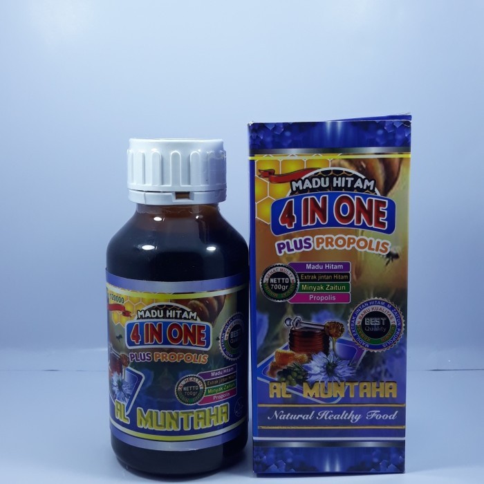 

MADU HITAM 4 IN ONE AL MUNTAHA 700 GRAM