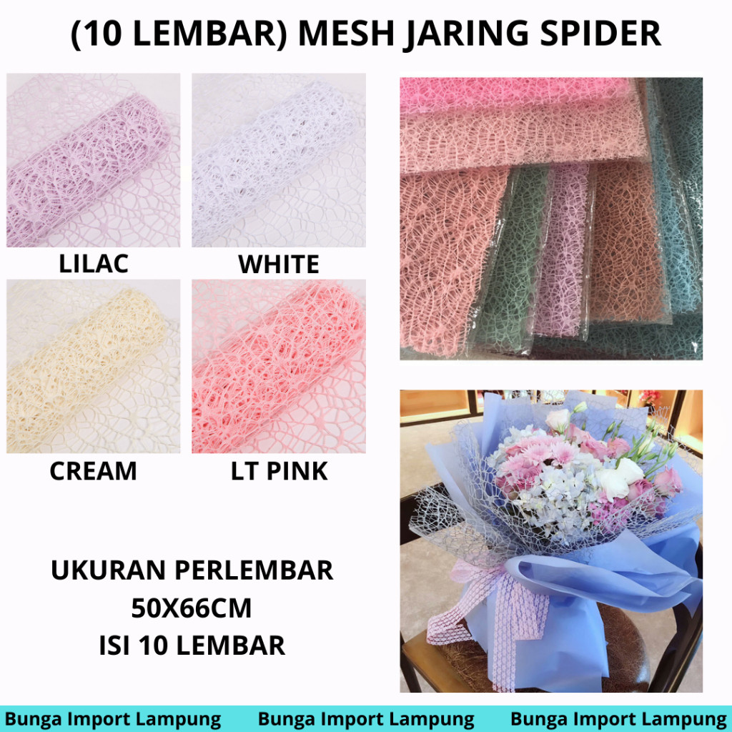 

MESH JARING SPIDER BUKET (PACK ISI 10 LEMBAR)