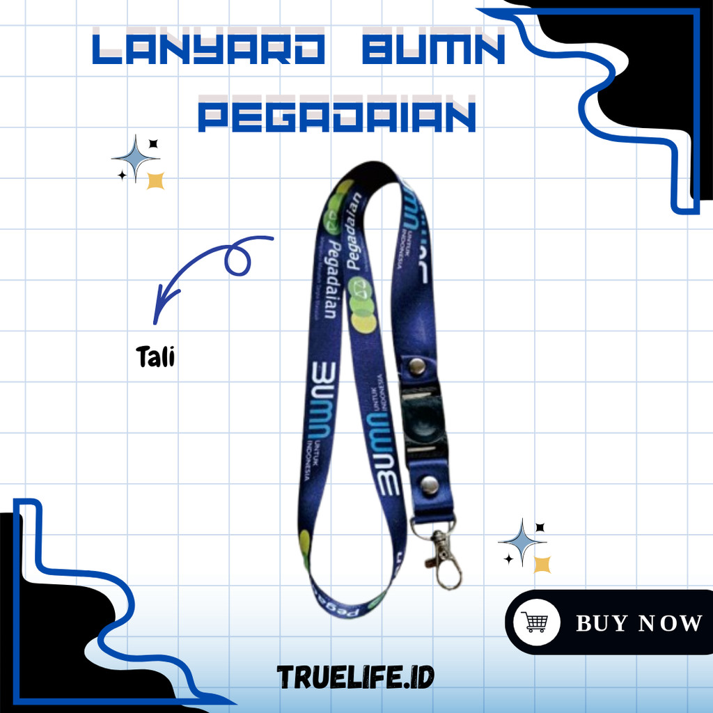 

Tali ID Card/Lanyard BUMN PEGADAIAN [READY STOCK]