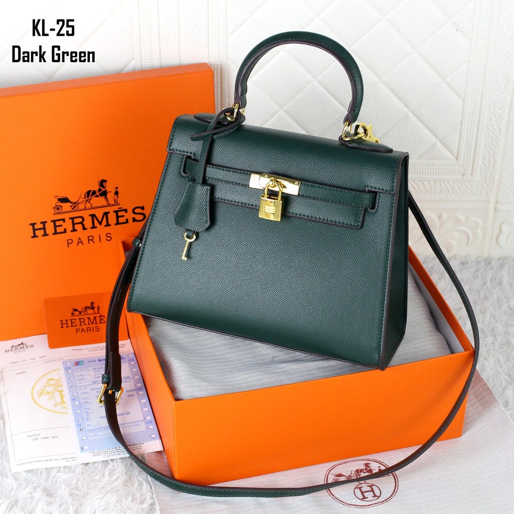 TAS KELLY EPSOM 25CM IMPORT KL-25 (FREE BOX)