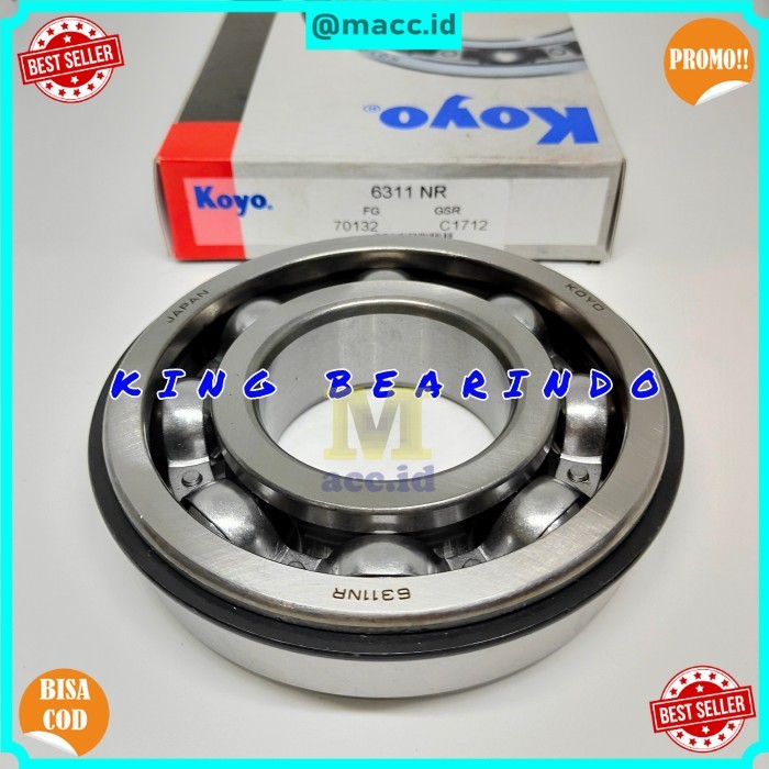 (KBT) PROMO BEARING 6311NR KOYO 6311 NR KOYO + SNAP RING
