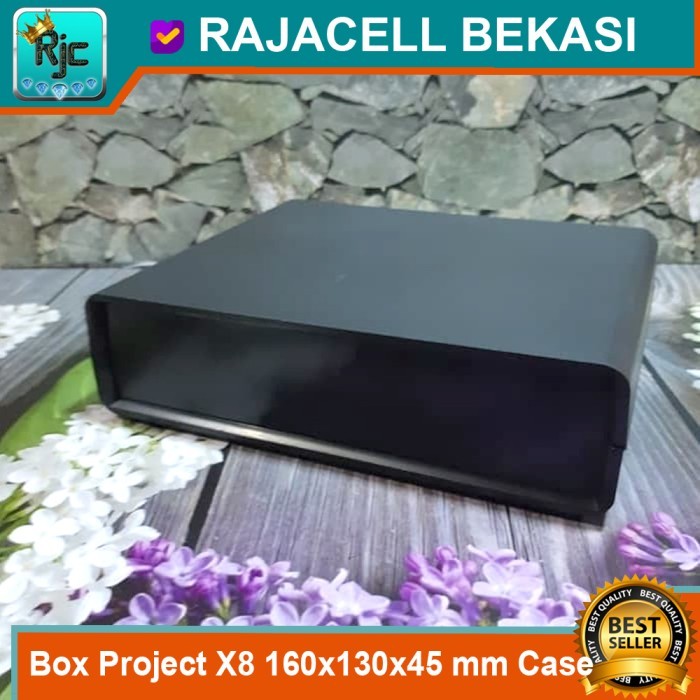 Box Project X8 Hitam Plastik 160x130x45 mm Case Enclosure for Arduino