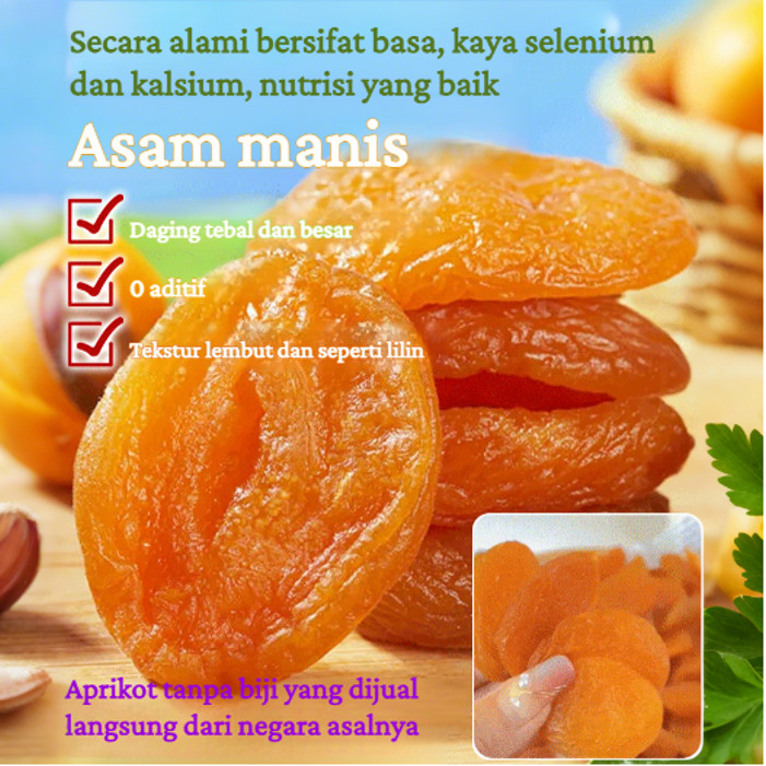 

COD✅【Rendah Gula/ Sehat】Aprikot Kering Tanpa Biji 250g/100g/Organik Aprikot Merah Kering/Camilan Sehat Halal/Buah Kering Premium