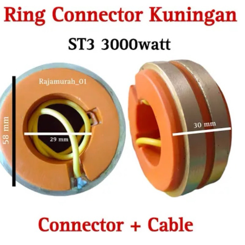 Ring Konektor Kuningan Slip Ring Dinamo Listrik 3000 Watt Konektor Ring St3 Kw