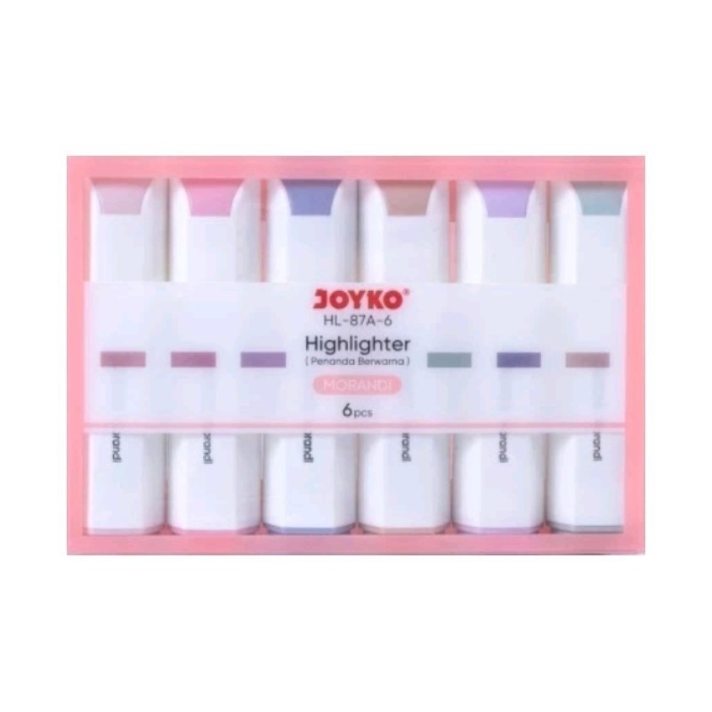 

(SET) HIGHLIGHTER / PENANDA 6 WARNA MORANDI - JOYKO HL-87A / HL-87B