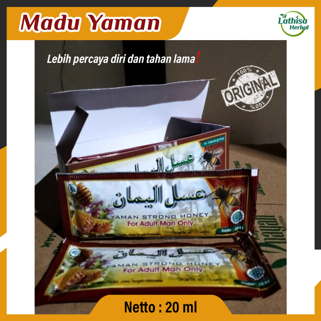 Madu Yaman strong Honey Sachet Madu Stamina Pria