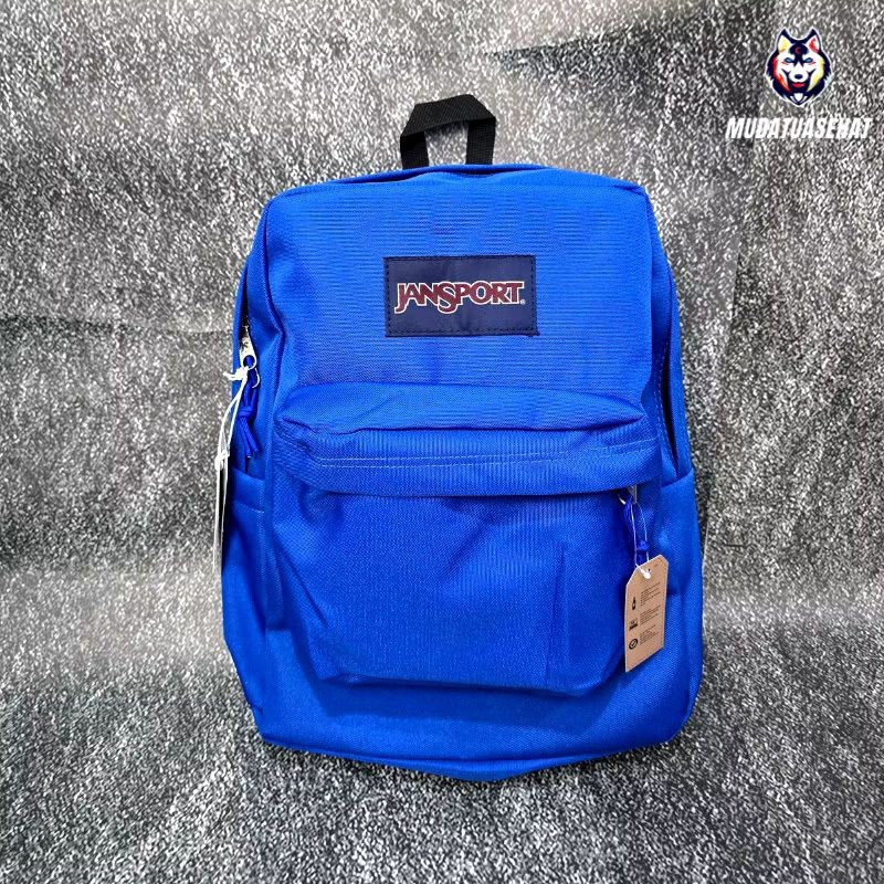 tas jansport original full tag biru