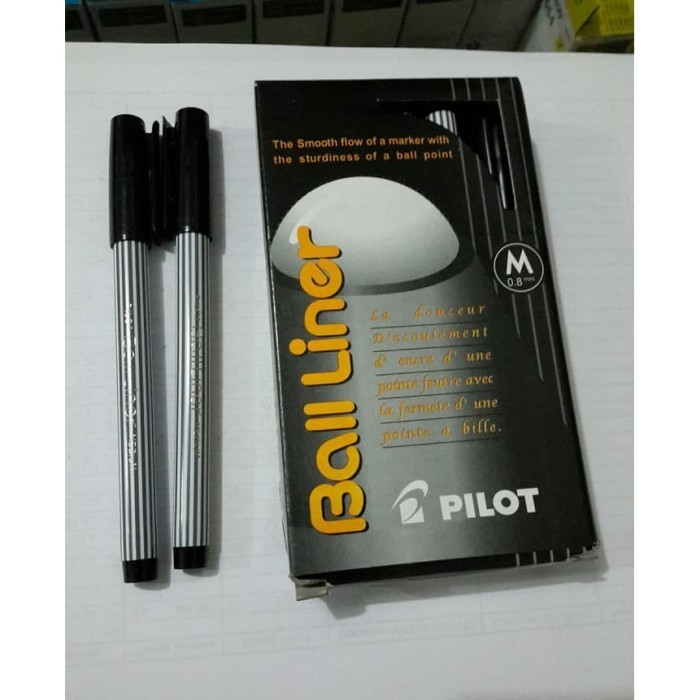 

[TERBARU] Pulpen Pilot Balliner ( Ball Liner Medium 0.8mm ) - Hitam