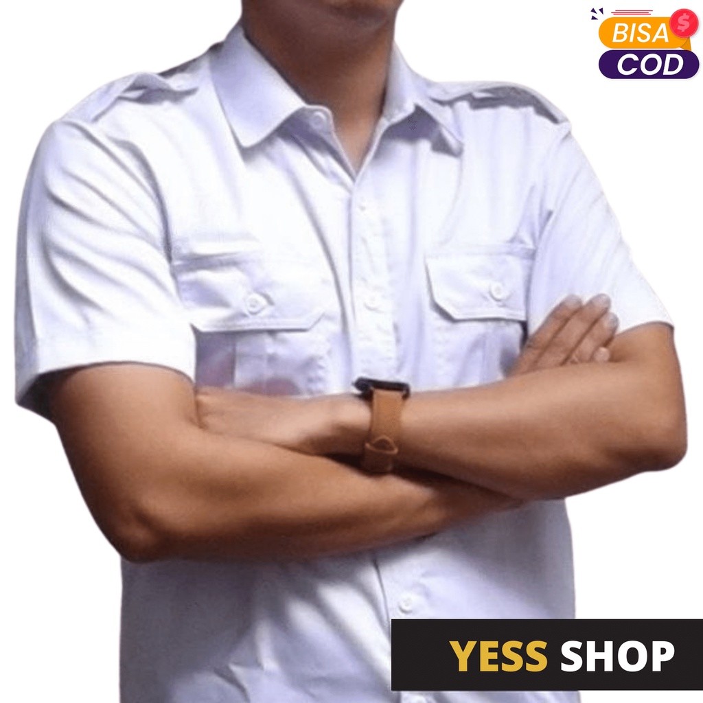 Kemeja PDL Putih | Kemeja Outdoor | Kemeja Lapangan | Kemeja Gunung | PDL Lengan Pendek Warna Putih 