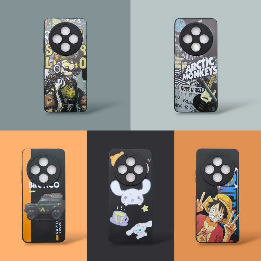 [ VIVO X50 ] SOFT CASE BIG EYE CORAK PRO CAMERA MOTIF LUFFY CINNAMOROLL LOPPY