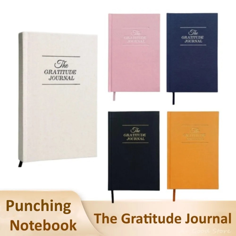 

The Gratitude Journal Student Diary Notebook Self-Discipline Punching Schedule Plan Reflection Manifestation Journal Stationery