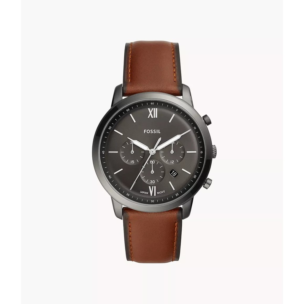 Fossil Neutra Chronograph Amber Leather Jam Tangan Pria 44MM FS5512
