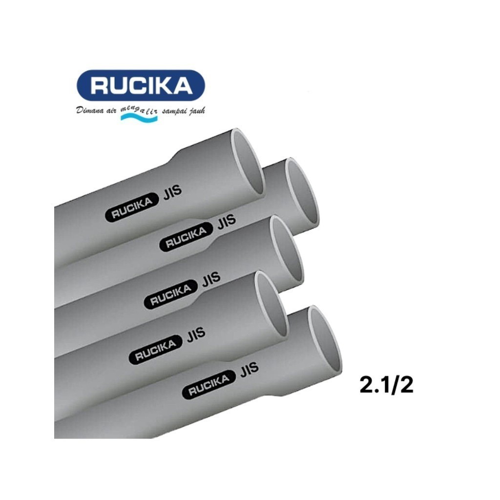 Rucika JIS D 2.1/2" inch (Rucika) / Pipa PVC Kelas D