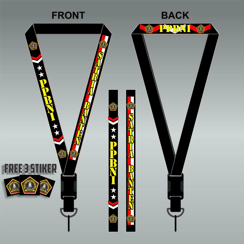 

tali ID card lanyard PPBNI SATRIA BANTEN ormas 2
