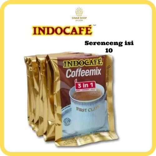 

INDOCAFE Coffemix 3 in 1 (kopi+krimer+gula) Satu Renceng/10's