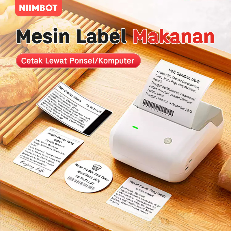 

NIIMBOT B31 Printer Label Termal Bluetooth Cerdas Mesin Label Kantor Komersial Tanpa Tinta 20-75mm