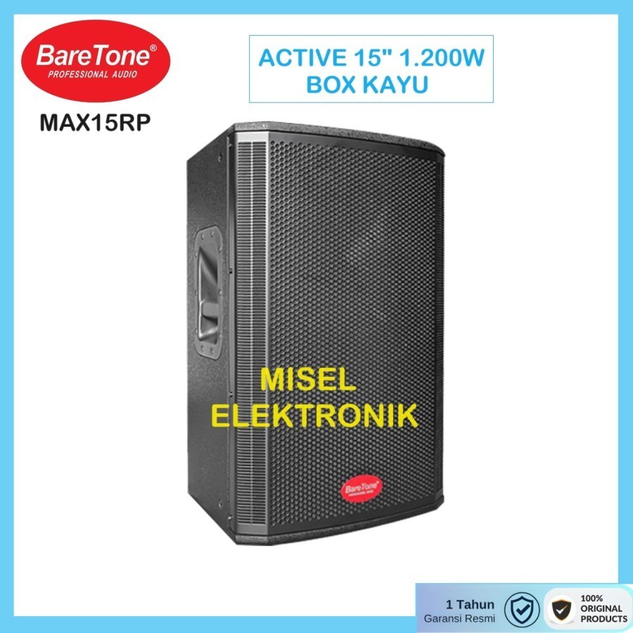 PUNCAK PROMO Speaker aktif 15 inch Baretone MAX15RP kayu 1000 original