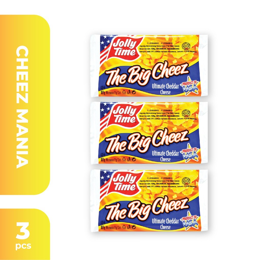 

Jolly Time - Paket Cheez Mania (3TBC) - Mircowave Popcorn