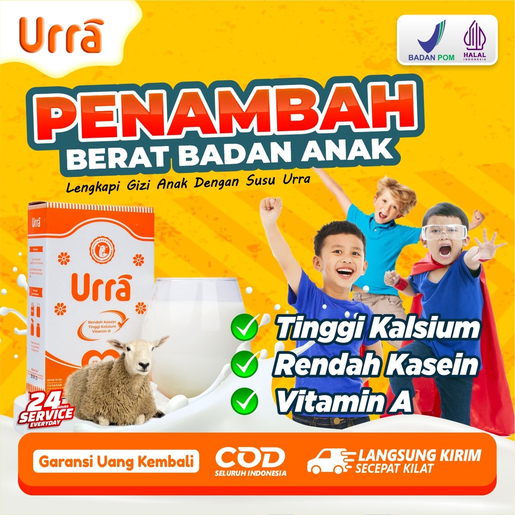 

Susu Urra Original - Susu Kambing Urra Meningkatkan Berat Badan & Tinggi Badan Anak | 100% Halal