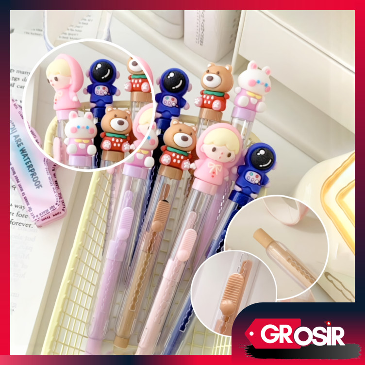 

Grosir - S6304 Penghapus Mekanik Untuk Pensil / Mechanical Eraser For Pencil / Penghapus Motif Karakter Lucu / Cute Mechanic Eraser
