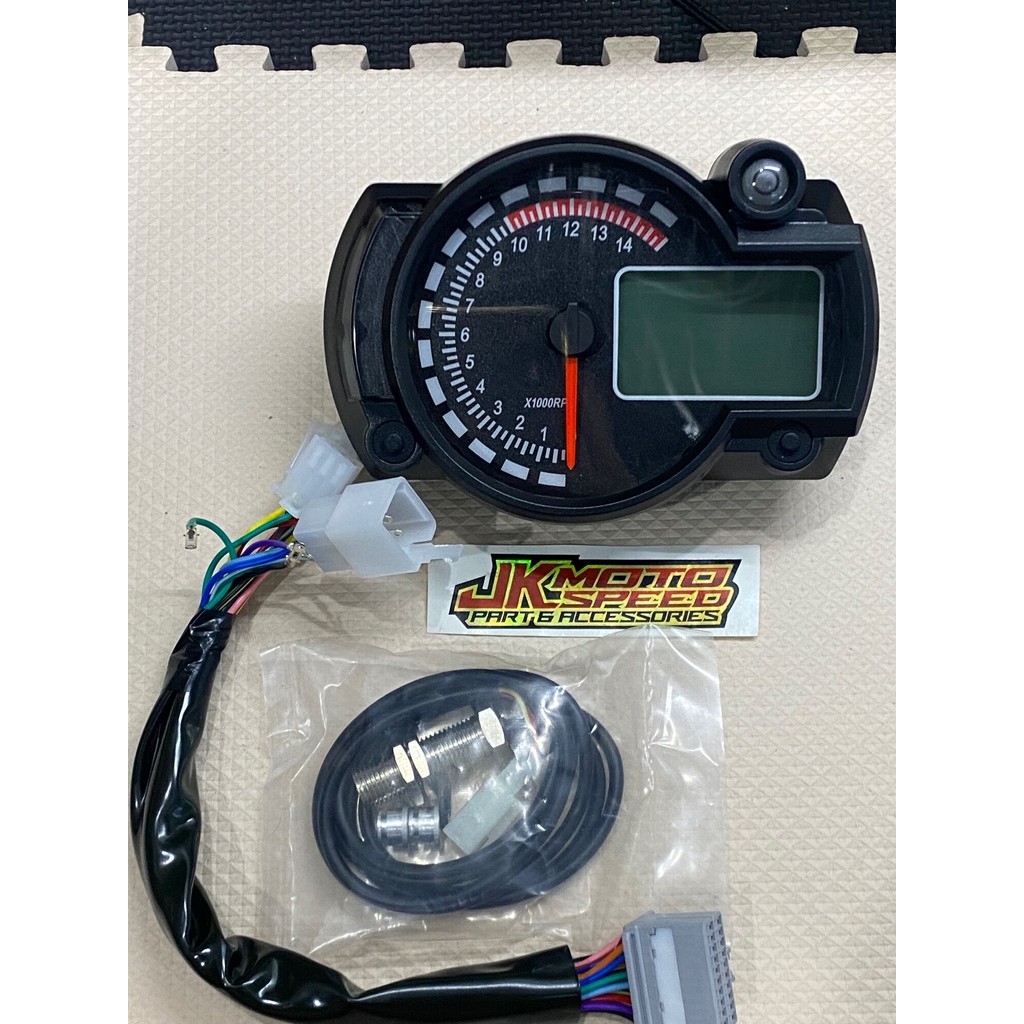 SPEEDOMETER KOSO RX2N rx2 digital spedo spedometer + SENSOR DAN KABEL UNIVERSAL PREMIUM MIO SOUL FIN