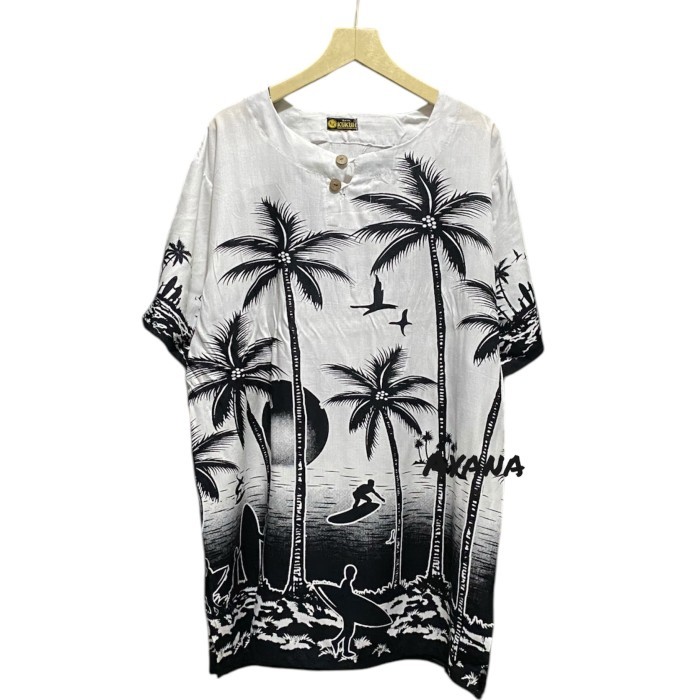 Baju pantai pria wanita  baju pantai bali  baju santai  baju bali  Putih M